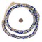 The Bead Chest Painted African Krobo Beads - Full Strand of Ghanaian Tribal Glass Beads for Necklace or Jewelry Making (Southwest)